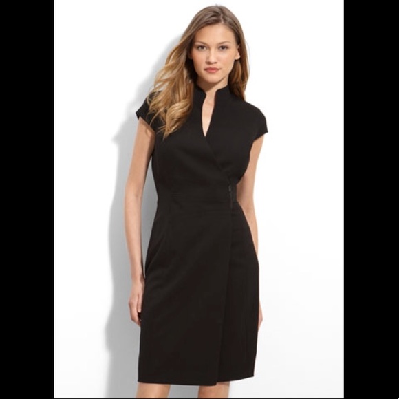 calvin klein mandarin collar dress